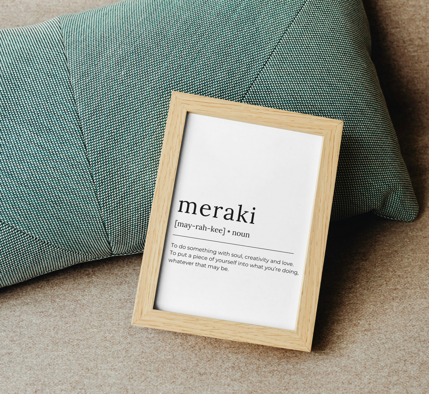 "Meraki" - Ravenpaws πόστερ με κορνίζα