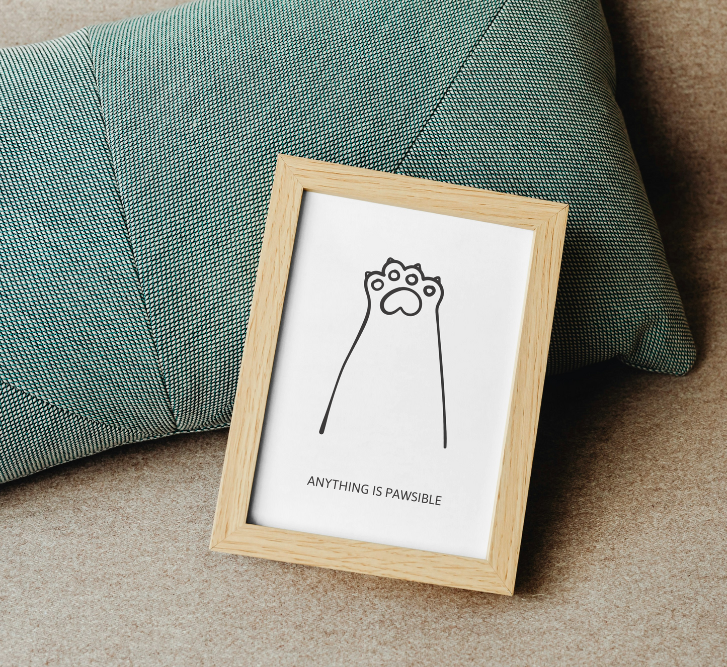 "Anything is pawsible" - Ravenpaws πόστερ με κορνίζα