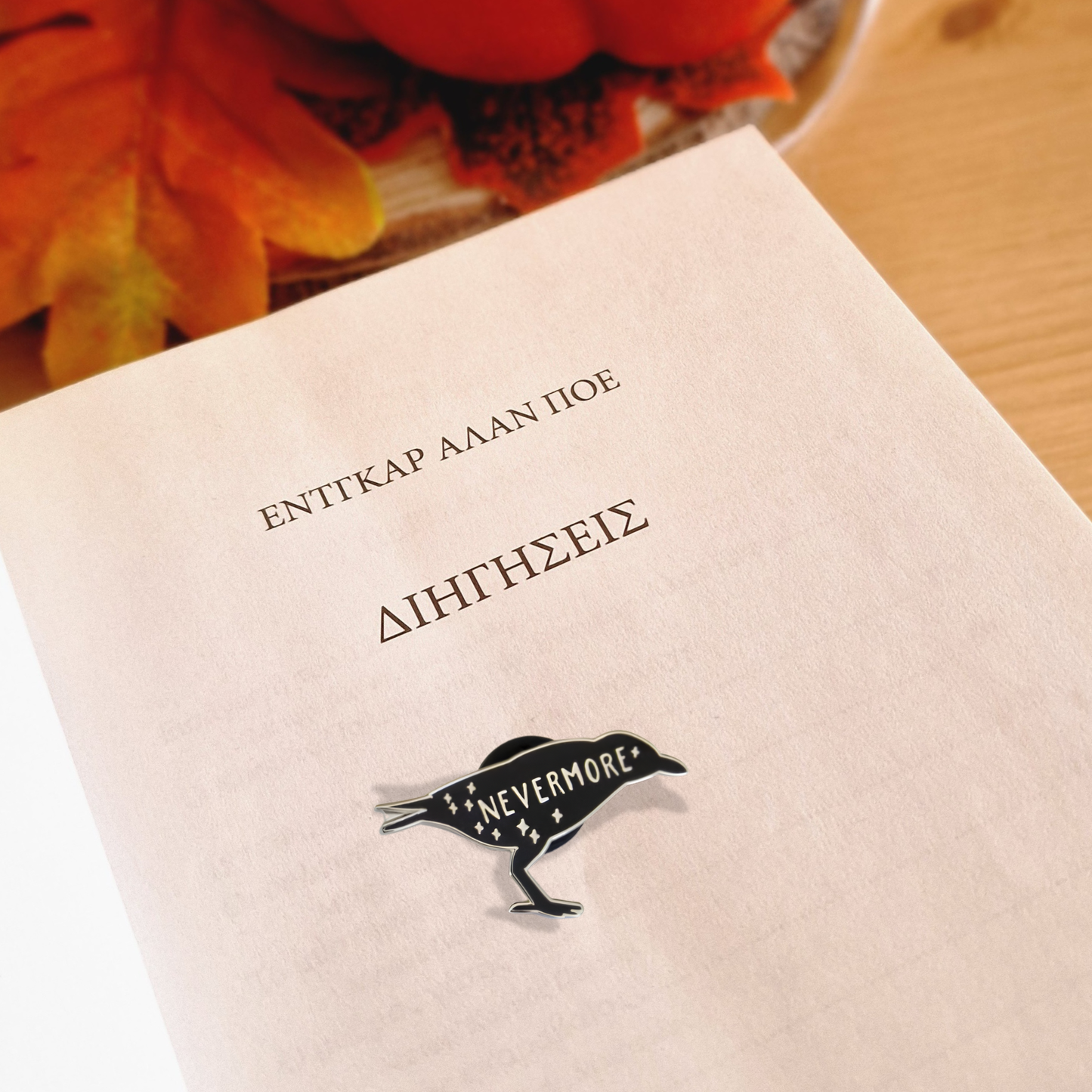 "Nevermore" Edgar Allan Poe - Halloween Pin