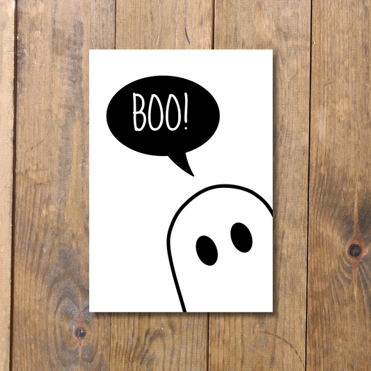 Boo! - Halloween Postcard