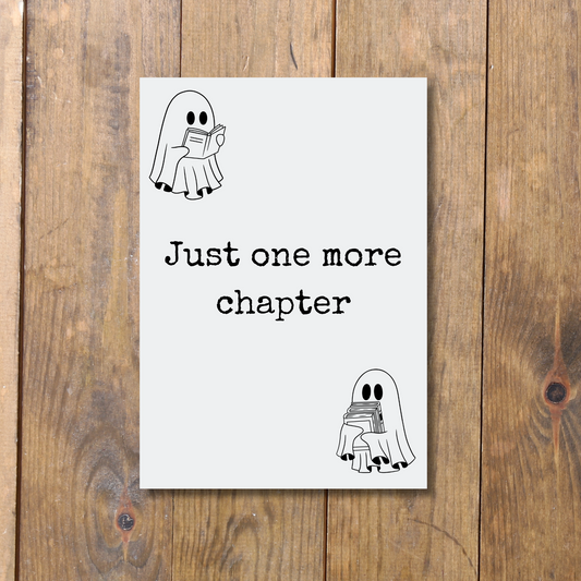 Just One More Chapter - Halloween Postcard