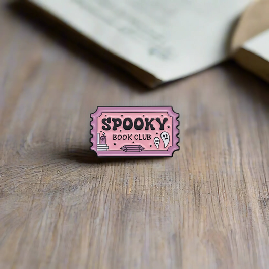 Spooky Book Club - Pin
