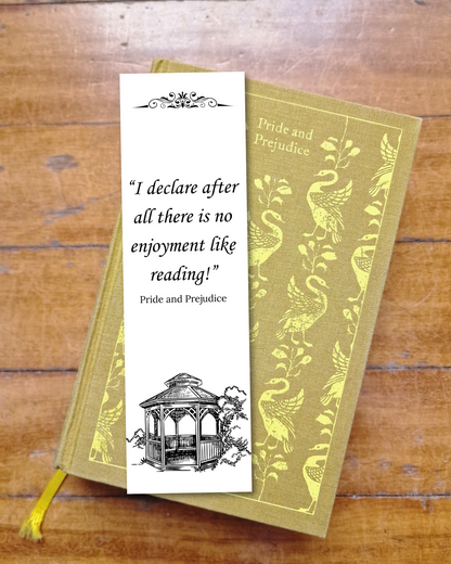 Pride and Prejudice Quote - Bookmark