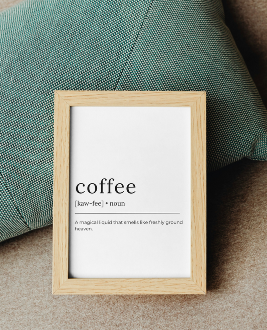 "Coffee" - Ravenpaws πόστερ με κορνίζα