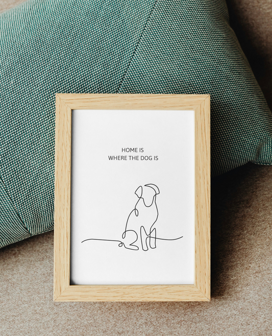 "Home is where the dog is" - Ravenpaws πόστερ με κορνίζα