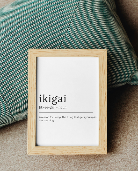 "Ikigai" - Ravenpaws πόστερ με κορνίζα