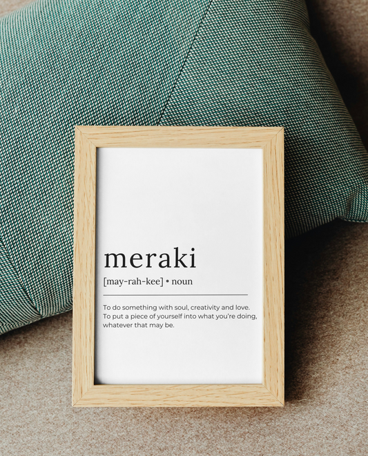 "Meraki" - Ravenpaws πόστερ με κορνίζα