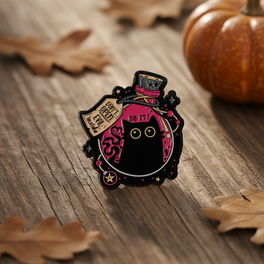 Evil Kitten - Halloween Pin